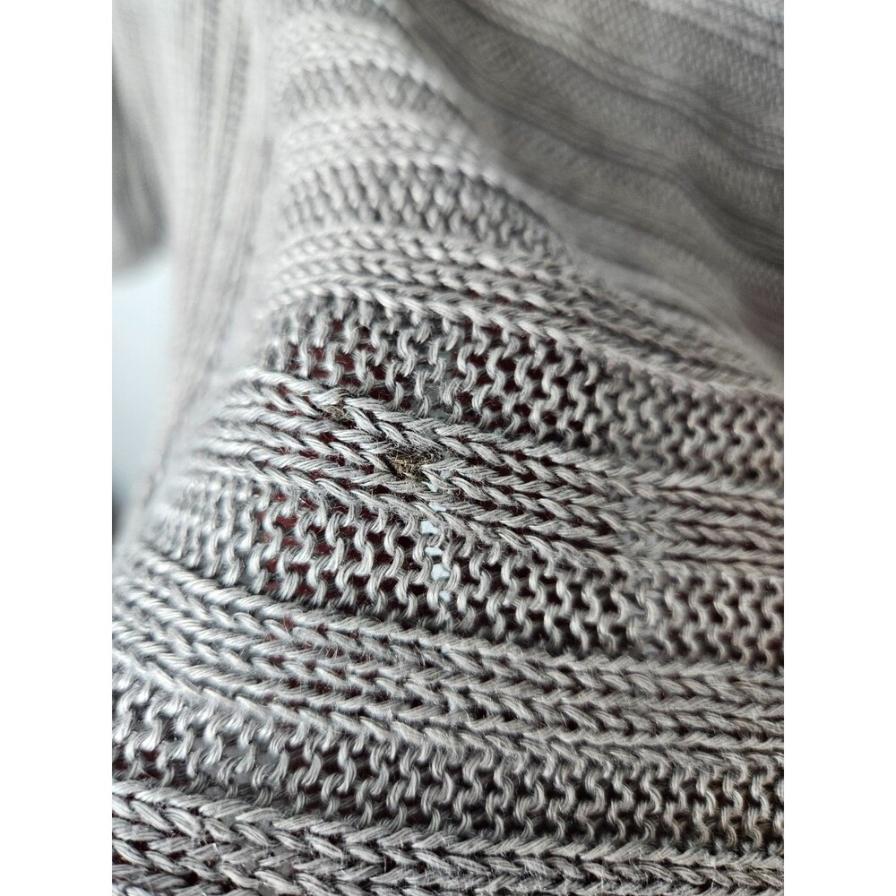 ELEMENTE CLEMENTE Asymmetric Linen Sweater Gray Size 1 Small Rolled Neck Dolman - Picture 4 of 8